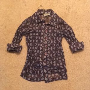 Bebe MODA sheer floral top